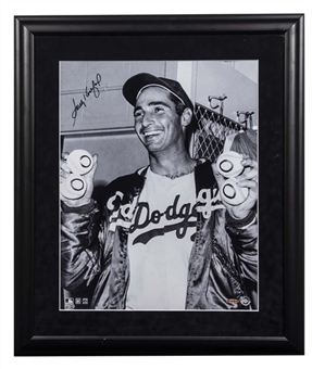 Sandy Koufax Signed and Framed 16x20 No Hitters Photo (MLB Authenticated & UDA) 